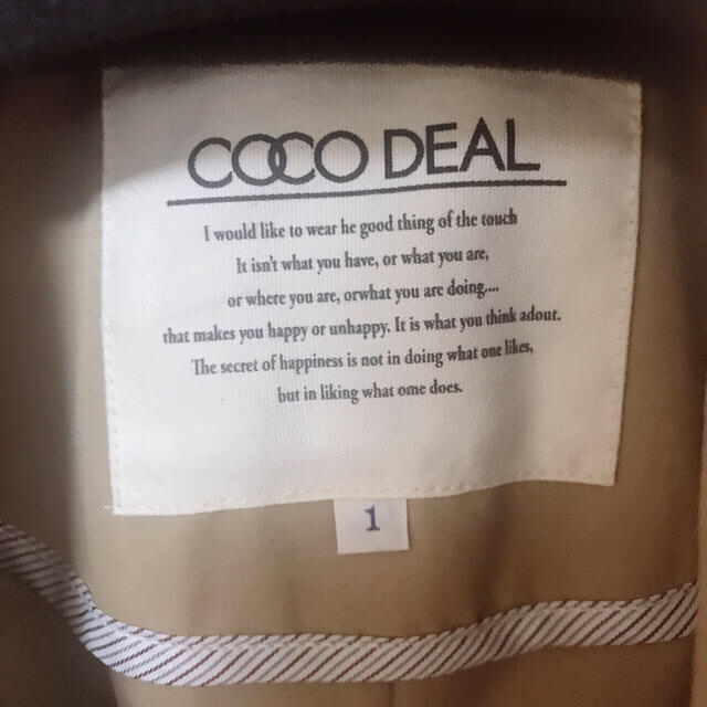 COCO DEAL(ココディール)の★即決お値下げ可★【COCO DEAL】トレンチコート レディースのジャケット/アウター(トレンチコート)の商品写真