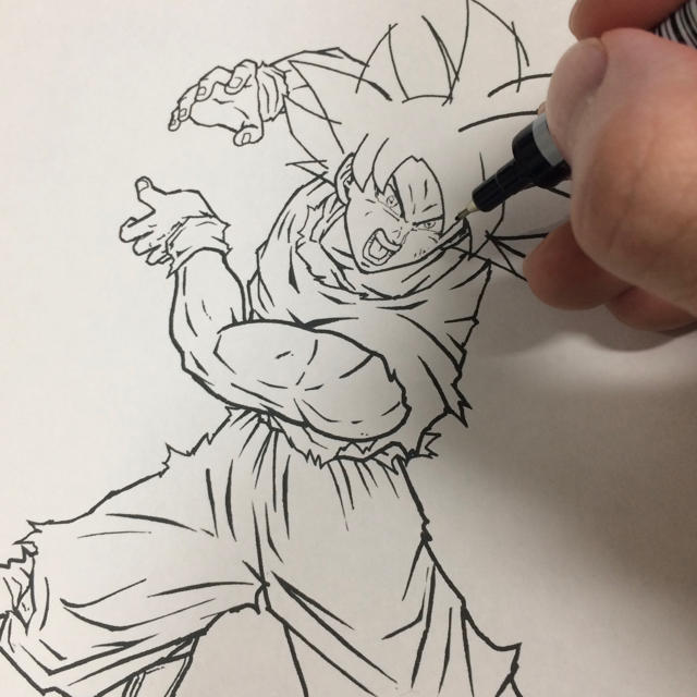 ドラゴンボール 手描きドラゴンボールイラストパネル 孫悟空 身勝手の極意 パネル入りの通販 By Multido S Shop ドラゴンボール ならラクマ