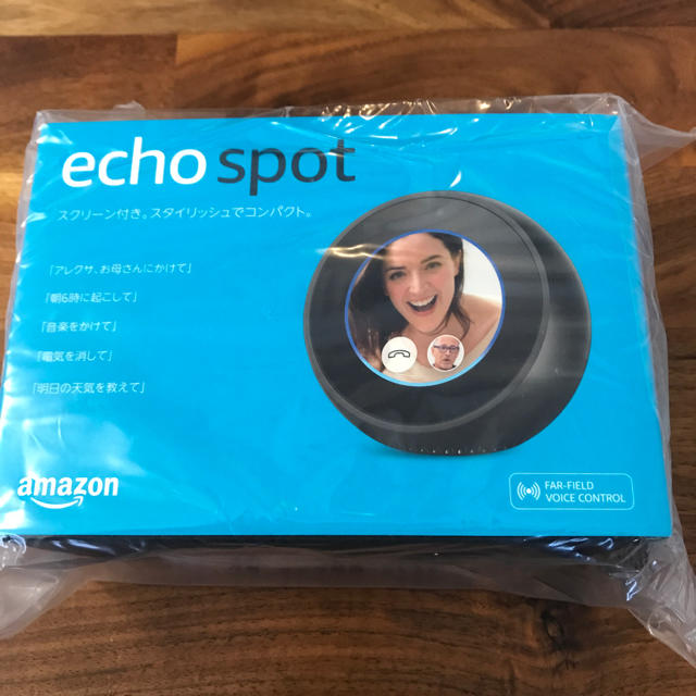 ECHO(エコー)の【新品、未開封】echo spot amazon スマホ/家電/カメラのオーディオ機器(スピーカー)の商品写真