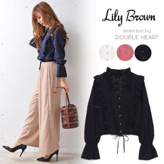 リリーブラウン(Lily Brown)の[美品]リリーブラウン コットン刺繍ブラウス(シャツ/ブラウス(長袖/七分))