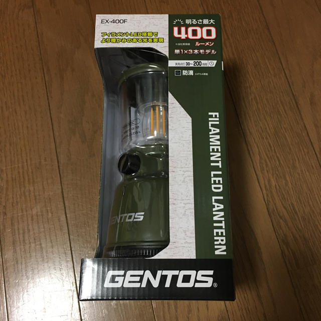 GENTOS(ジェントス)の新品 ジェントス 防滴LEDランタン 400ルーメンで明るい！ 災害時にも！ スポーツ/アウトドアのアウトドア(ライト/ランタン)の商品写真