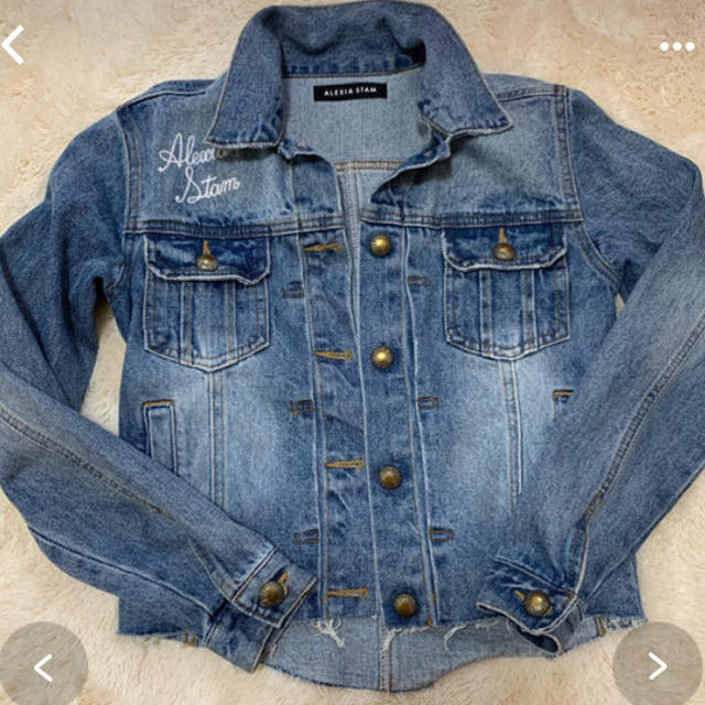 ALEXIA STAM(アリシアスタン)のALEXIA STAM  denim jacket  Gジャン S レディースのジャケット/アウター(Gジャン/デニムジャケット)の商品写真