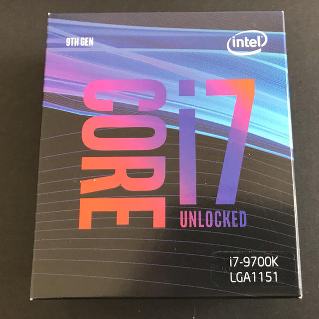 intel CPU i7-9700K 【新品.未開封】PC/タブレット