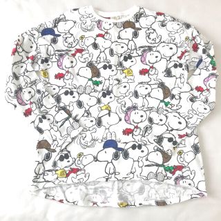 ザラ(ZARA)の160㎝大人MサイズOK ZARA スヌーピー総柄長袖TシャツユニバーサルUSJ(Tシャツ/カットソー)