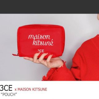 メゾンキツネ(MAISON KITSUNE')の新品  送料込  限定  メゾンキツネ   3ce  ポーチ(ポーチ)