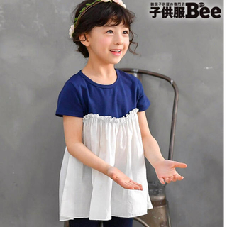 韓国Bee 半袖90センチ 未使用新品タグ付き 訳あり(Tシャツ/カットソー)