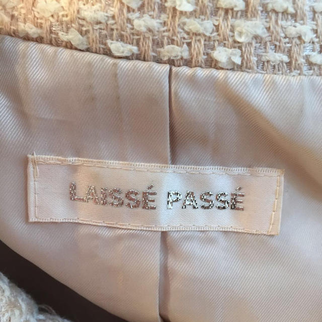 LAISSE PASSE(レッセパッセ)のレッセパッセ ツイードスプリングコート レディースのジャケット/アウター(スプリングコート)の商品写真