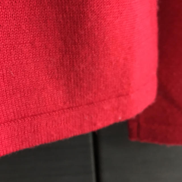 ベルメゾン(ベルメゾン)のＶネックセーター★ホルターネック風★Ｌ★赤 レディースのトップス(ニット/セーター)の商品写真
