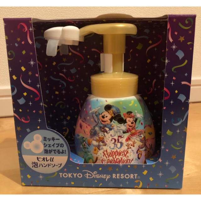 Disney(ディズニー)のディズニー 35周年 ミッキー シェイプ 泡 ハンドソープ 新品 コスメ/美容のボディケア(ボディソープ/石鹸)の商品写真