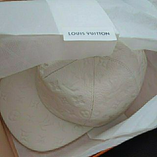 ルイヴィトン(LOUIS VUITTON)のLOUIS VUITTON 19ss VIRGIL ABLOH レザーキャップ(キャップ)