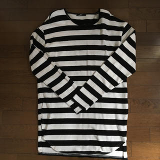 オーバーサイズボーダーシャツ(Tシャツ/カットソー(七分/長袖))