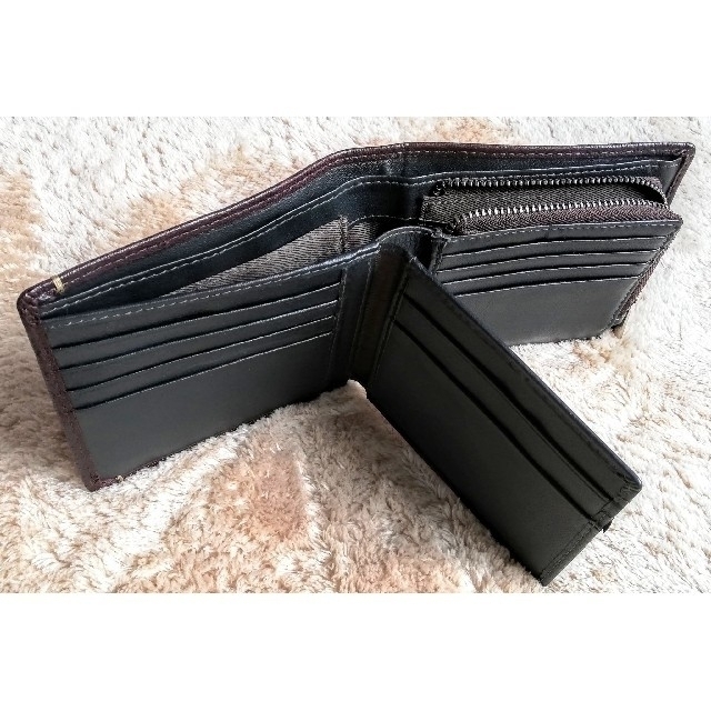 【格安処分】２つ折り財布 Forbito メンズ 色 ブラウン メンズのファッション小物(折り財布)の商品写真