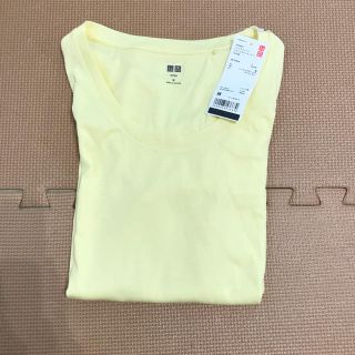 ユニクロ(UNIQLO)の新品タグつき！ユニクロ スーピマコットンモダールクルーネックT(Tシャツ(長袖/七分))