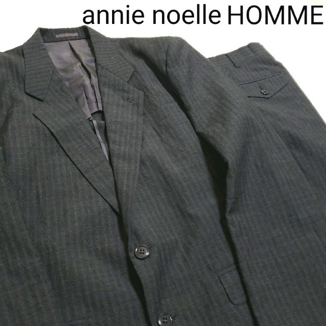 ♤annie noelle HOMME♤メンズスーツセットアップ ウール素材 M メンズのスーツ(セットアップ)の商品写真