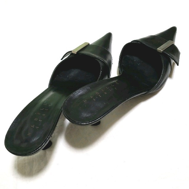 ◇HABiLLE◇イタリア製レザーミュール 本革 レディースの靴/シューズ(サンダル)の商品写真