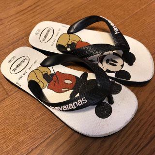 ハワイアナス(havaianas)のハワイアナス  キッズ  ミッキー  ビーチサンダル  17  18(サンダル)