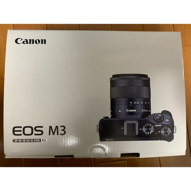 Canon(キヤノン)のEOS M3 EF-M18-55レンズキット（SD,ケース付） スマホ/家電/カメラのカメラ(ミラーレス一眼)の商品写真