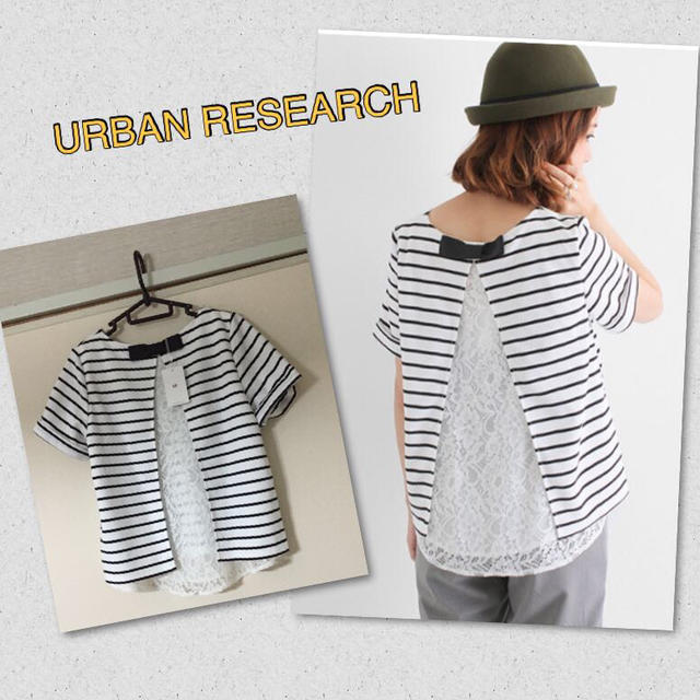 URBAN RESEARCH(アーバンリサーチ)のバックリボンレース レディースのトップス(Tシャツ(半袖/袖なし))の商品写真