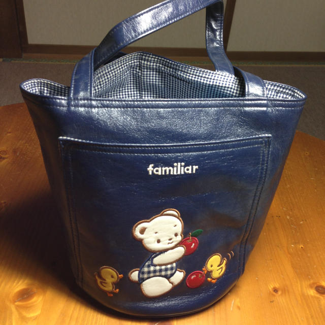 familiar - ファミリア手提げ筒型バッグの通販 by マミーズ shop familiar - ファミリア手提げ筒型バッグの通販 by マミーズ shop