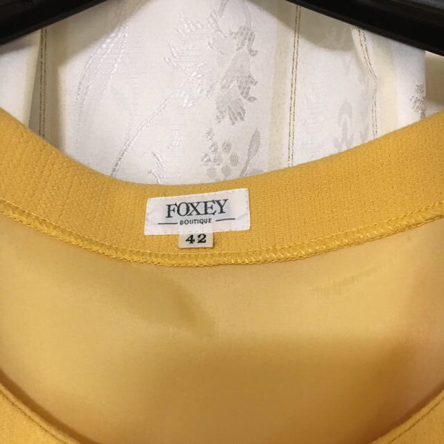 FOXEY(フォクシー)の24日までの限定値下げ！綺麗なイエロー♫フォクシーブティックワンピ🎶サイズ42 レディースのワンピース(ひざ丈ワンピース)の商品写真