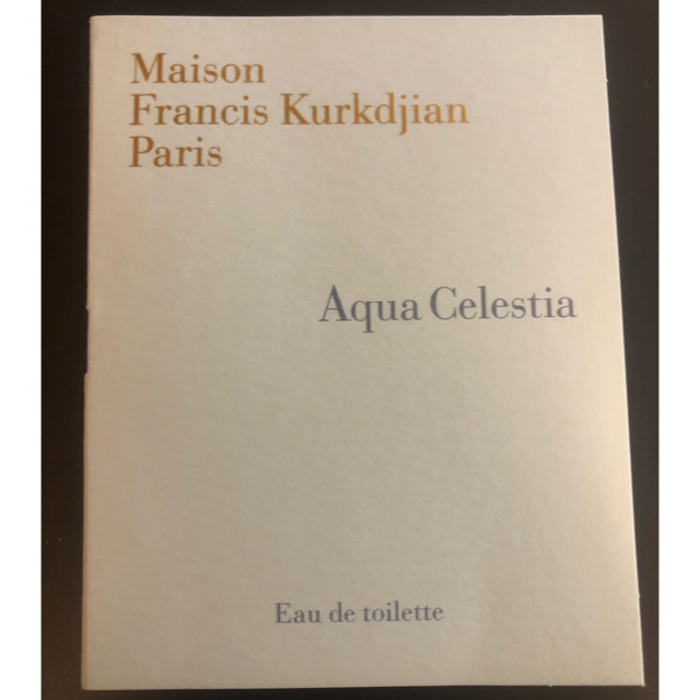 Maison Francis Kurkdjian(メゾンフランシスクルジャン)のメゾン フランシス クルジャン/アクア セレスティアEDTサンプル2ml コスメ/美容の香水(ユニセックス)の商品写真