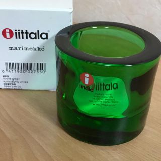 イッタラ(iittala)のittala/イッタラ kivi キャンドルホルダー 【2018廃盤色】グリーン(その他)