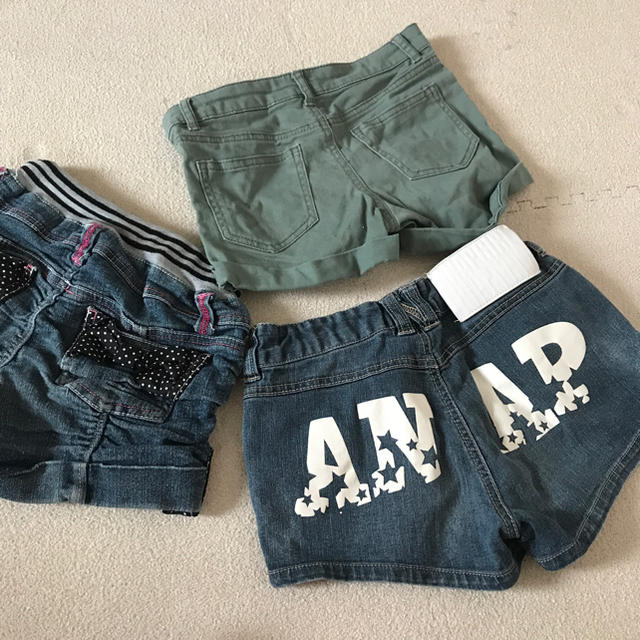 ANAP(アナップ)のショートパンツ 130 まとめ売り キッズ/ベビー/マタニティのキッズ服女の子用(90cm~)(パンツ/スパッツ)の商品写真