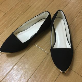 パンプス フラットパンプス 黒(ハイヒール/パンプス)