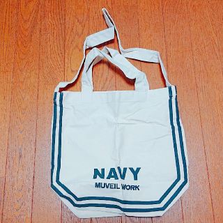 ミュベールワーク(MUVEIL WORK)のNAVY  MUVEIL WORK  バック(トートバッグ)