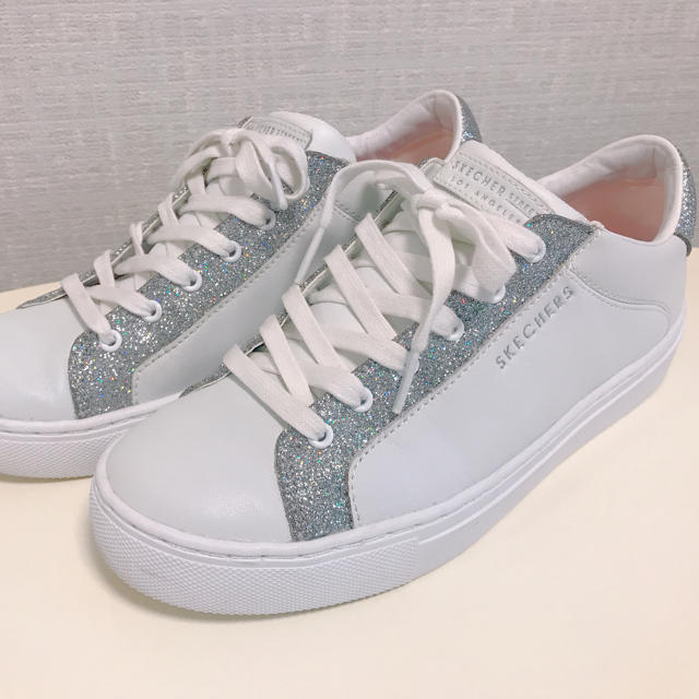 SKECHERS - スケッチャーズ サイドストリート ラメ キラキラの SKECHERS - スケッチャーズ サイドストリート ラメ キラキラの