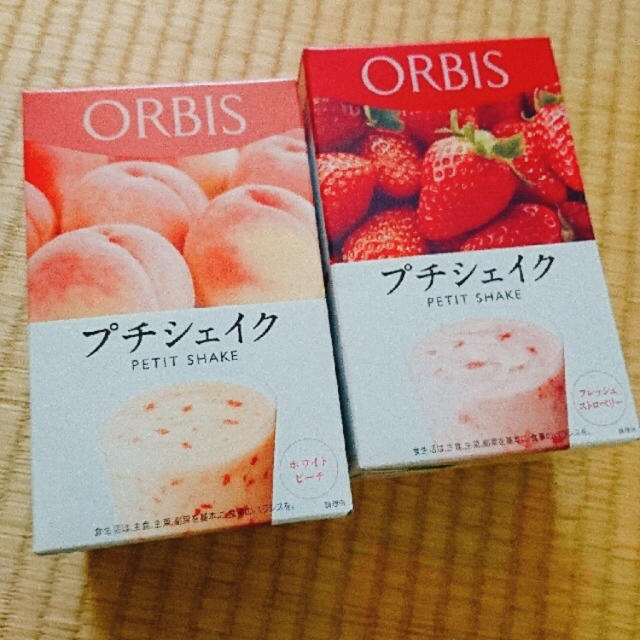 ORBIS(オルビス)のオルビスプチシェイク ホワイトピーチ フレッシュストロベリー コスメ/美容のダイエット(ダイエット食品)の商品写真
