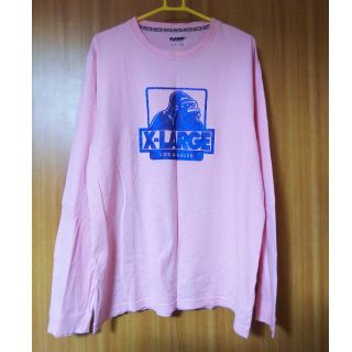 エクストララージ(XLARGE)のX-LARGE ロングTシャツ ピンク(Tシャツ/カットソー(七分/長袖))