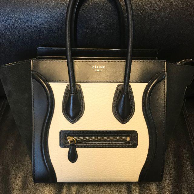 celine(セリーヌ)の「もち２０３様専用」CELINE　ラゲージ　マイクロ 付属品あり 送料無料 レディースのバッグ(ハンドバッグ)の商品写真