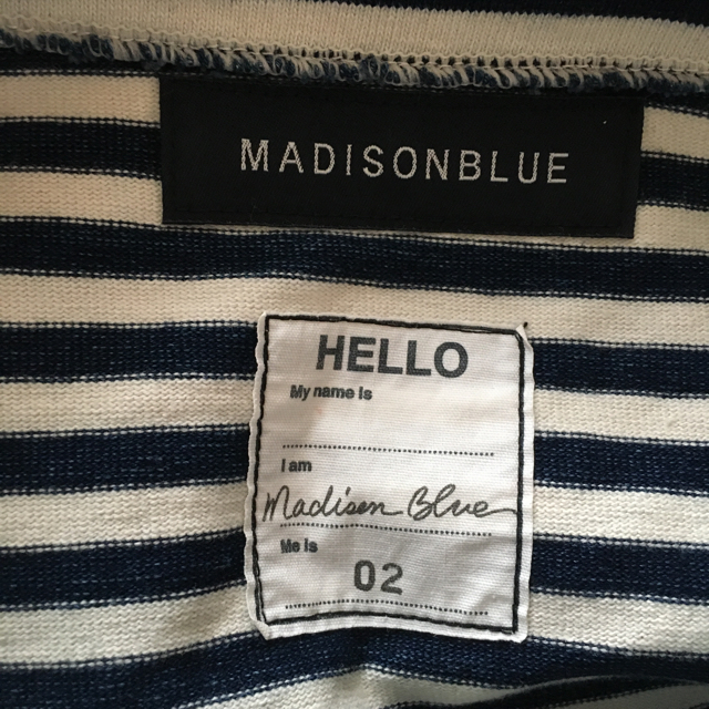 MADISONBLUE(マディソンブルー)のマディソンブルー ボーダープルオーバーMADISON BLUE レディースのトップス(カットソー(長袖/七分))の商品写真