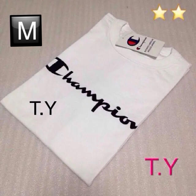 Champion(チャンピオン)のChampion Tシャツ 白 Supreme EMODA Ungrid好きに メンズのトップス(Tシャツ/カットソー(半袖/袖なし))の商品写真