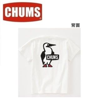 チャムス(CHUMS)の★新品★CHUMS チャムス ブービーロゴＴシャツ ホワイト M　バックプリント(その他)