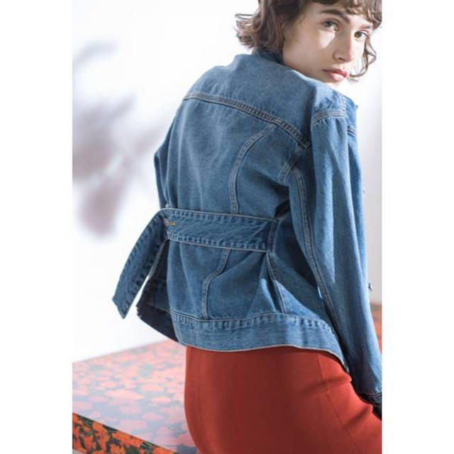 Mila Owen(ミラオーウェン)のMila Owen  バックベルト付Gジャン❤️ レディースのジャケット/アウター(Gジャン/デニムジャケット)の商品写真
