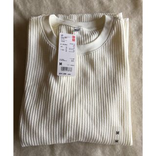 ユニクロ(UNIQLO)のユニクロ  ワッフル五分袖(カットソー(半袖/袖なし))