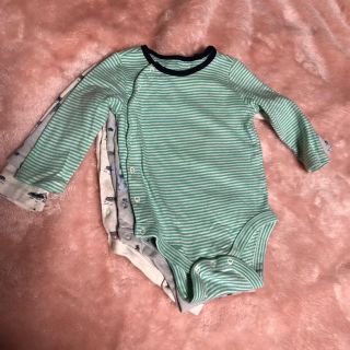 ベビーギャップ(babyGAP)の babyGAP 肌着ロンパース 3点セット 60 3-6M(肌着/下着)