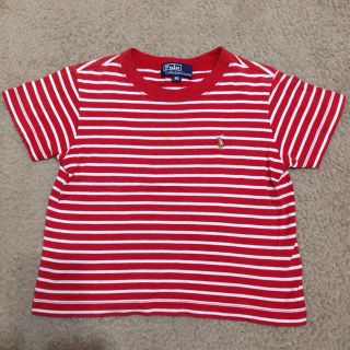 ラルフローレン(Ralph Lauren)のラルフ 赤ボーダーTシャツ 80(その他)