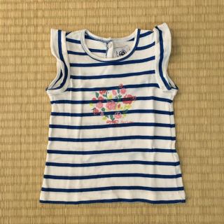 プチバトー(PETIT BATEAU)のプチバトー ノースリーブシャツ(12m)(Ｔシャツ)