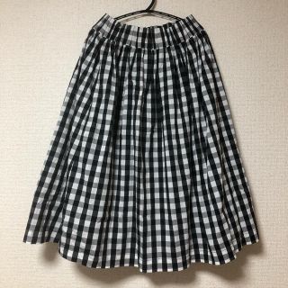 ローズバッド(ROSE BUD)のROSE BUD リバーシブル スカート チェック シフォン(ひざ丈スカート)