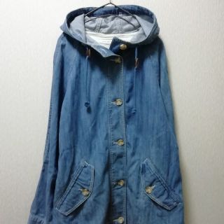 ネイビーナチュラル(navy natural)のnavy naturalデニム素材フード付きジャケット(Gジャン/デニムジャケット)