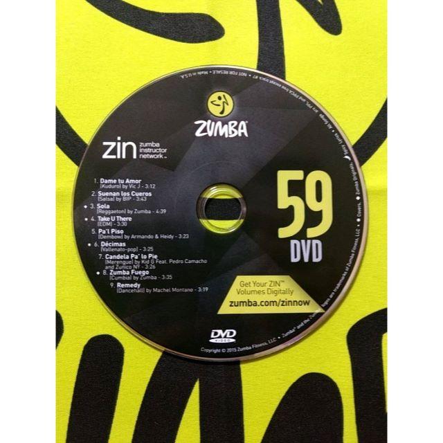 Zumba(ズンバ)のZUMBA　ズンバ　ZIN59　CD ＆ DVD　インストラクター専用 エンタメ/ホビーのDVD/ブルーレイ(スポーツ/フィットネス)の商品写真