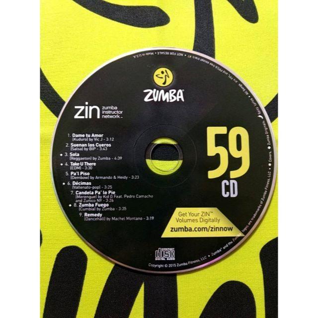 Zumba(ズンバ)のZUMBA　ズンバ　ZIN59　CD ＆ DVD　インストラクター専用 エンタメ/ホビーのDVD/ブルーレイ(スポーツ/フィットネス)の商品写真