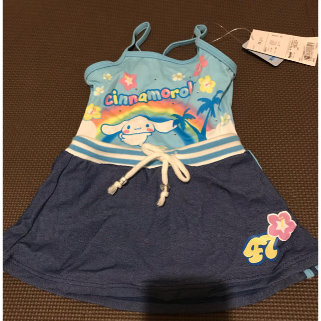 シナモロール(シナモロール)の新品 シナモンの水着 キッズ/ベビー/マタニティのキッズ服女の子用(90cm~)(水着)の商品写真