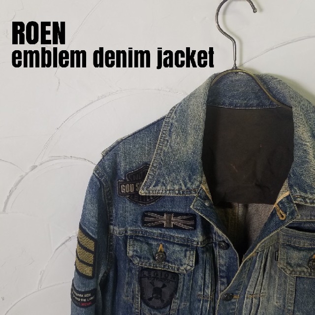 Roen(ロエン)のRoen/ロエン  ワッペン付き デニムジャケット メンズのジャケット/アウター(Gジャン/デニムジャケット)の商品写真