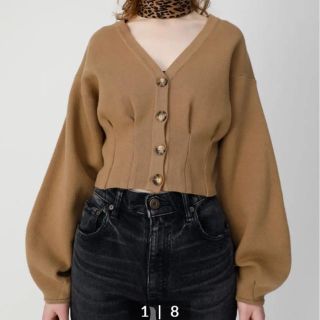 マウジー(moussy)の今季完売♡MOUSSY V NECK SHORT カーディガン♡新品タグ付き(カーディガン)