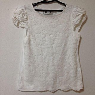 ロペ(ROPE’)のROPEのレーストップス(Tシャツ(半袖/袖なし))