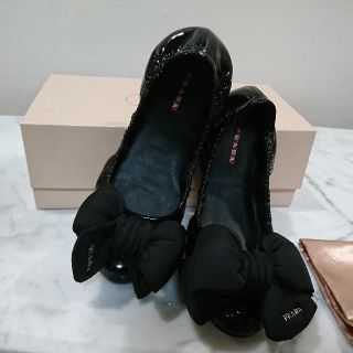 プラダ(PRADA)のプラダ★バレエシューズ  サブリナ❤️37(バレエシューズ)